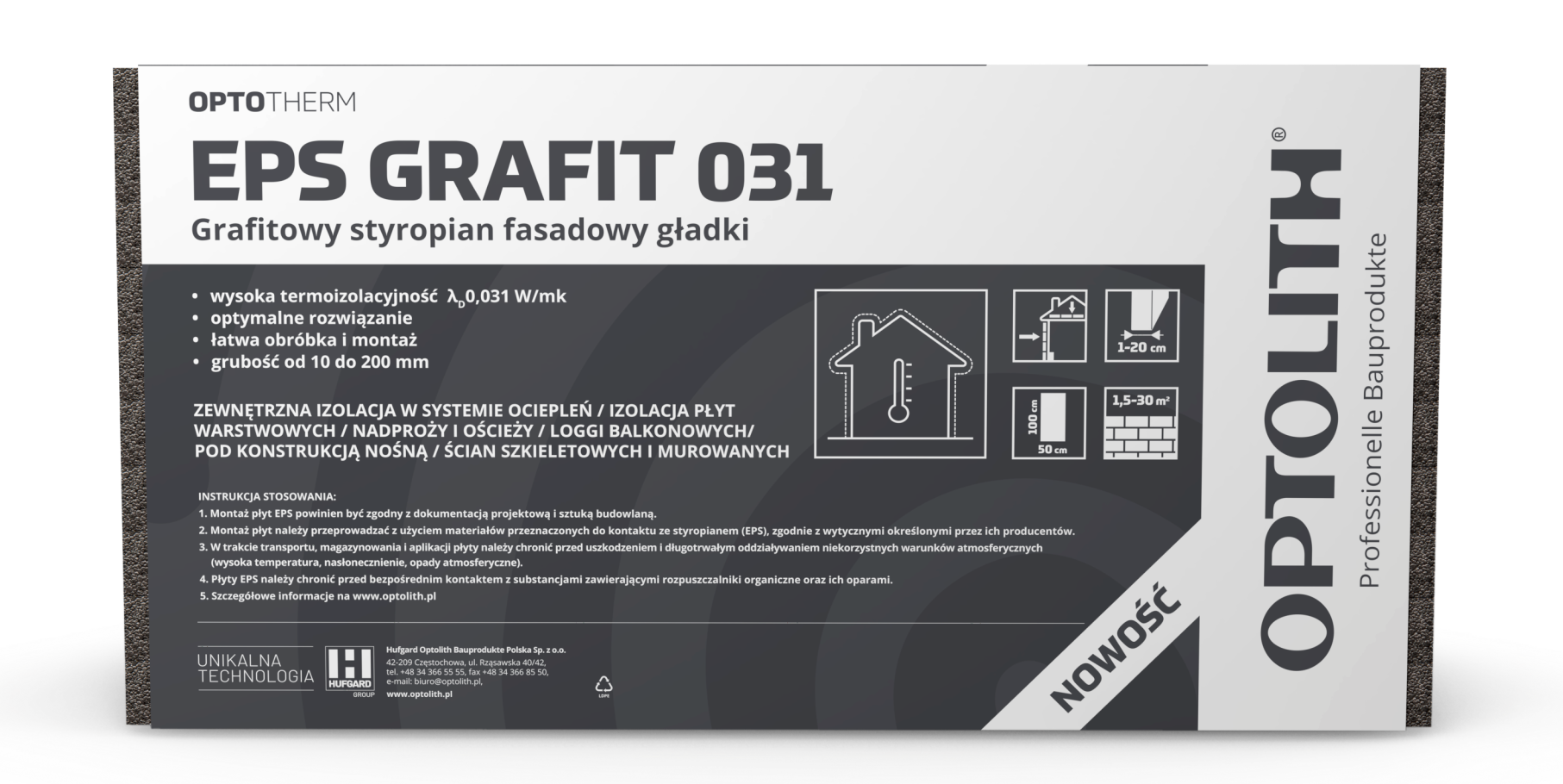 Graphite EPS Insulation Boards